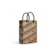 LARGE SHOPPING BAG BB MONOGRAM COATED CANVAS AND ALLOVER LOGO