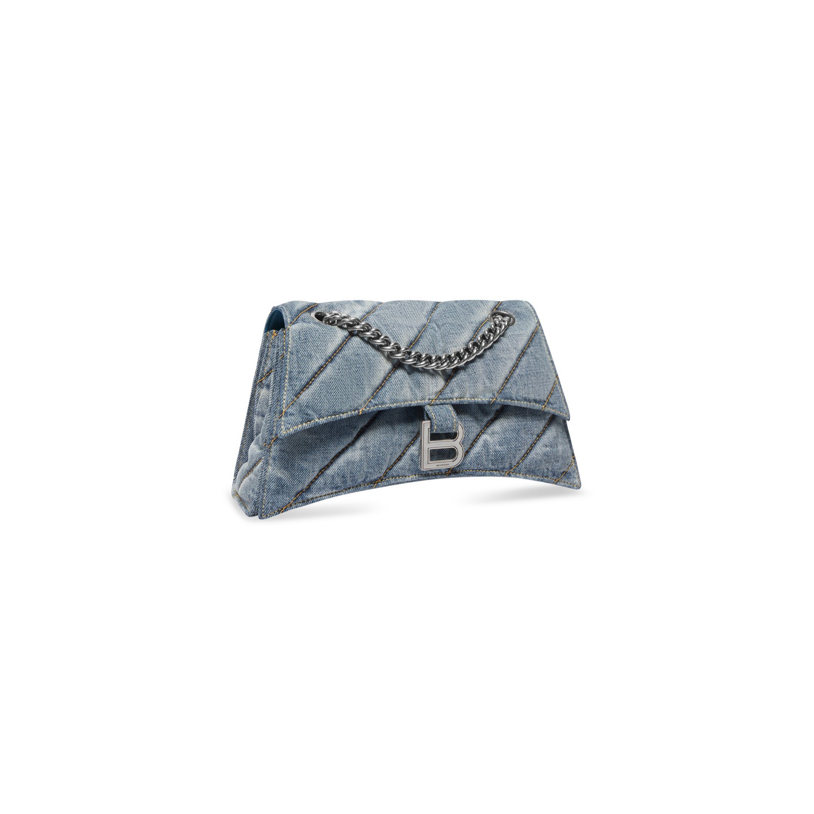 CRUSH SMALL CHAIN BAG QUILTED DENIM