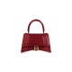 HOURGLASS SMALL HANDBAG CROCODILE EMBOSSED