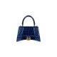 HOURGLASS SMALL HANDBAG CROCODILE EMBOSSED