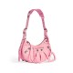 LE CAGOLE SMALL SHOULDER BAG CROCODILE EMBOSSED