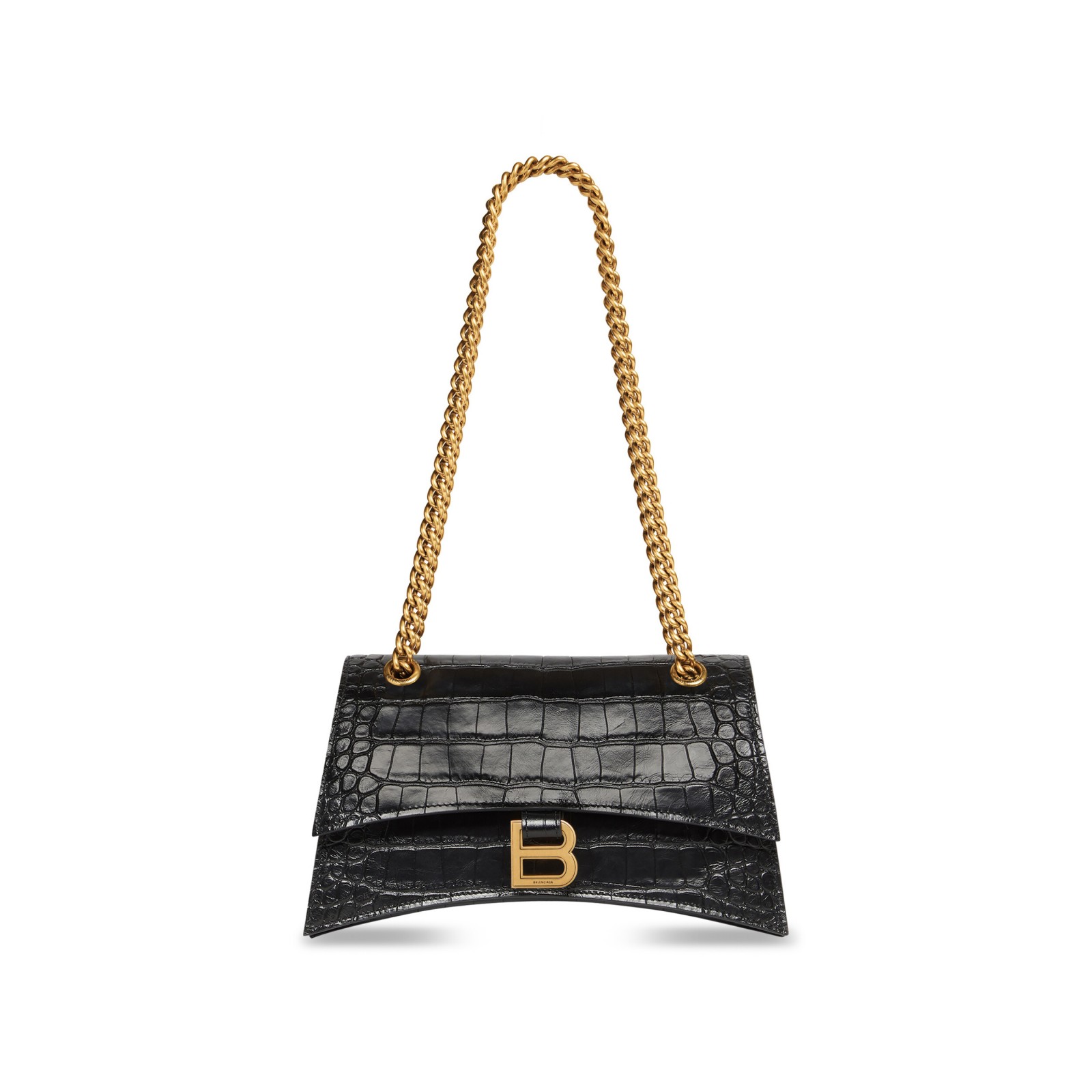 CRUSH SMALL CHAIN BAG CROCODILE EMBOSSED