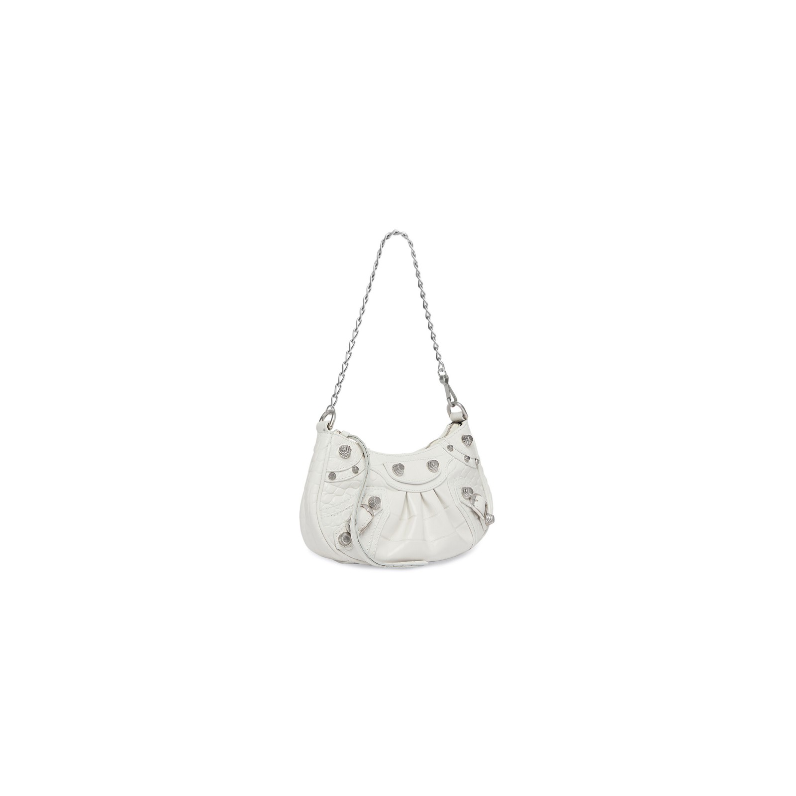 LE CAGOLE MINI BAG WITH CHAIN CROCODILE EMBOSSED