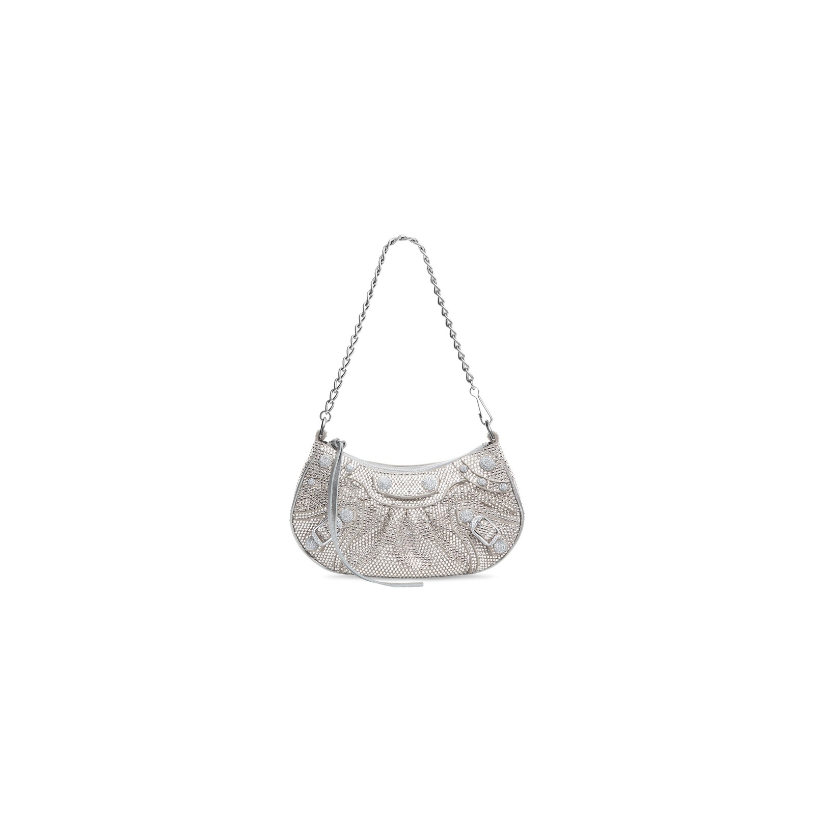 LE CAGOLE MINI BAG WITH CHAIN AND RHINESTONES