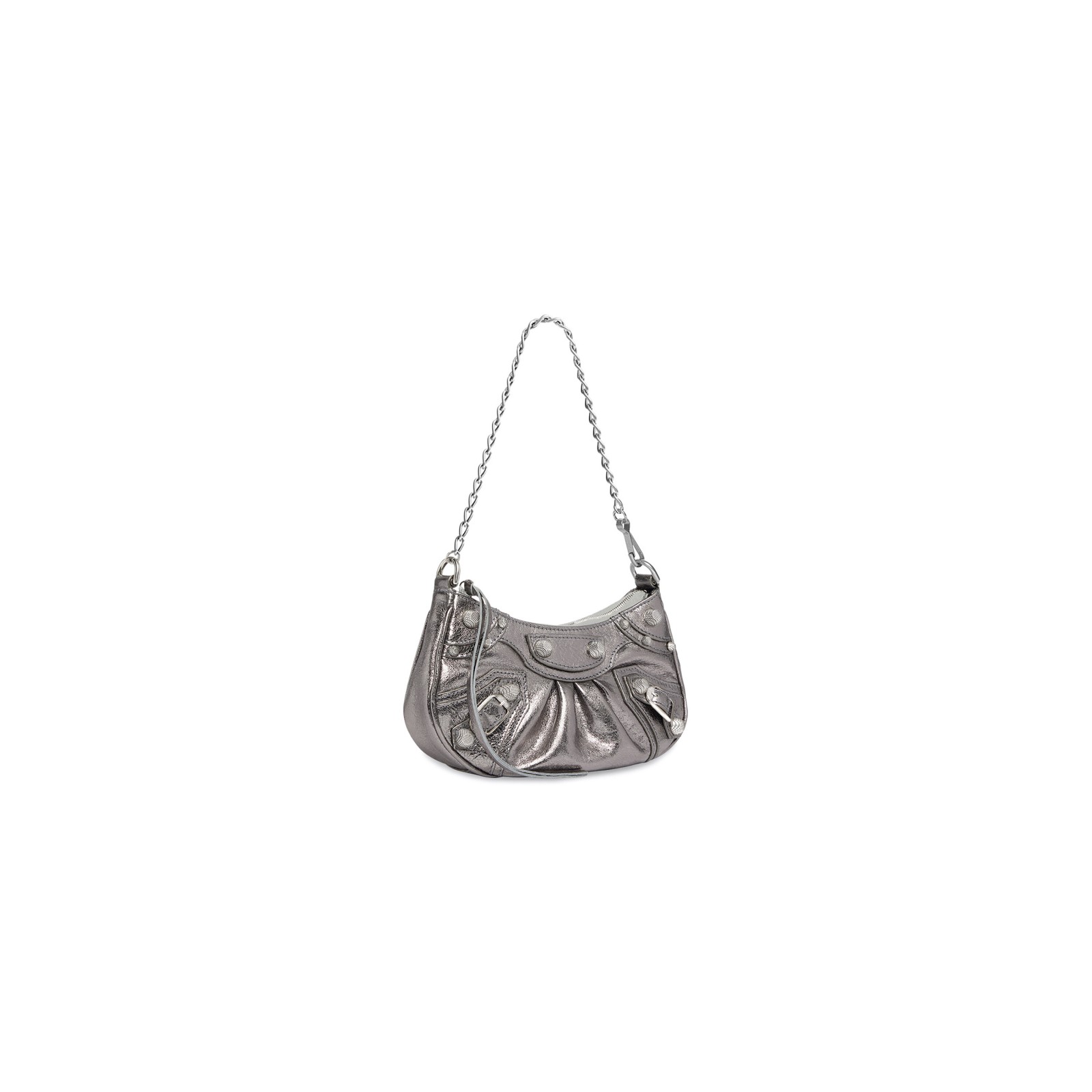 LE CAGOLE MINI BAG WITH CHAIN METALLIZED