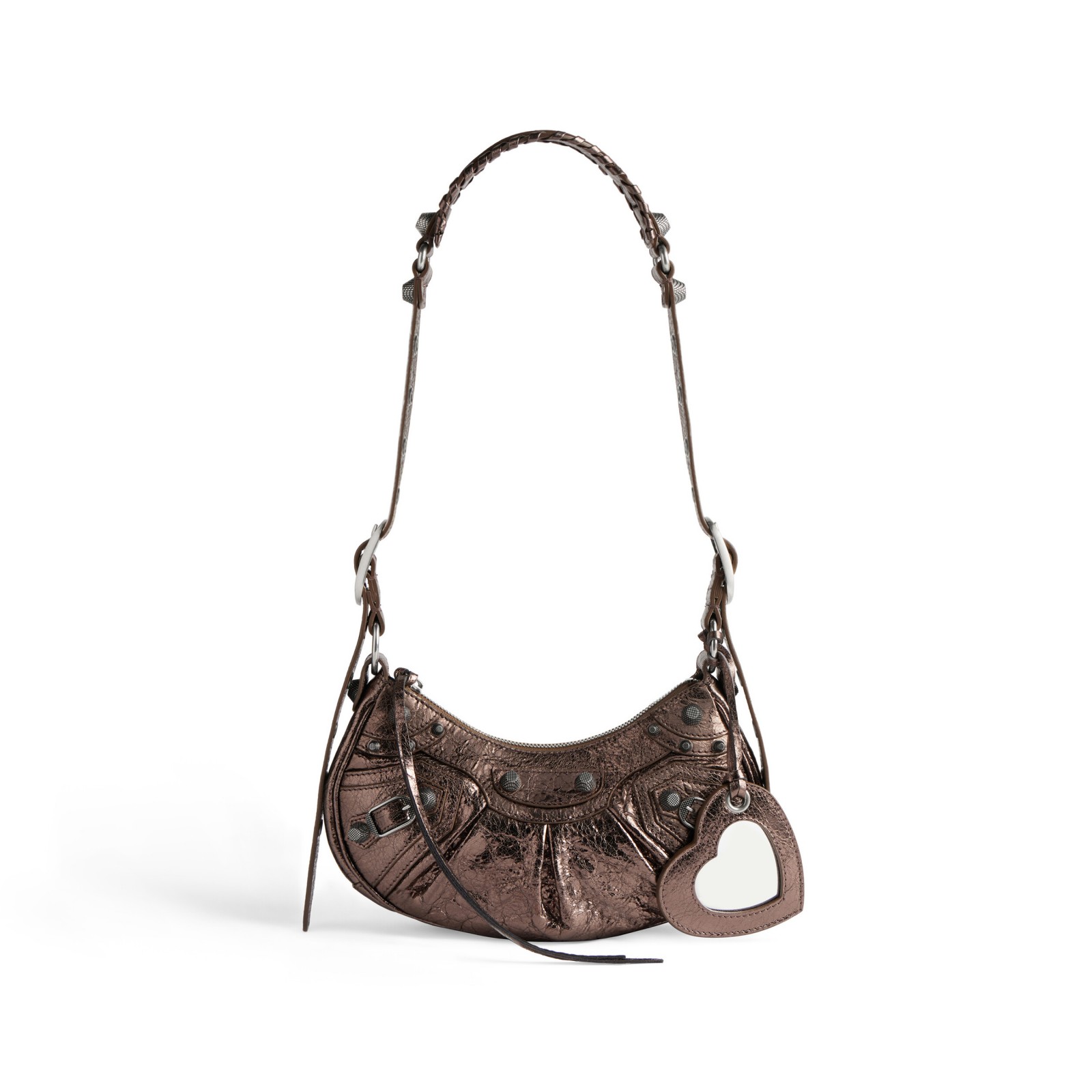 LE CAGOLE XS SHOULDER BAG METALLIZED