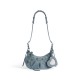 LE CAGOLE XS SHOULDER BAG GIRLY ALLOVER DENIM