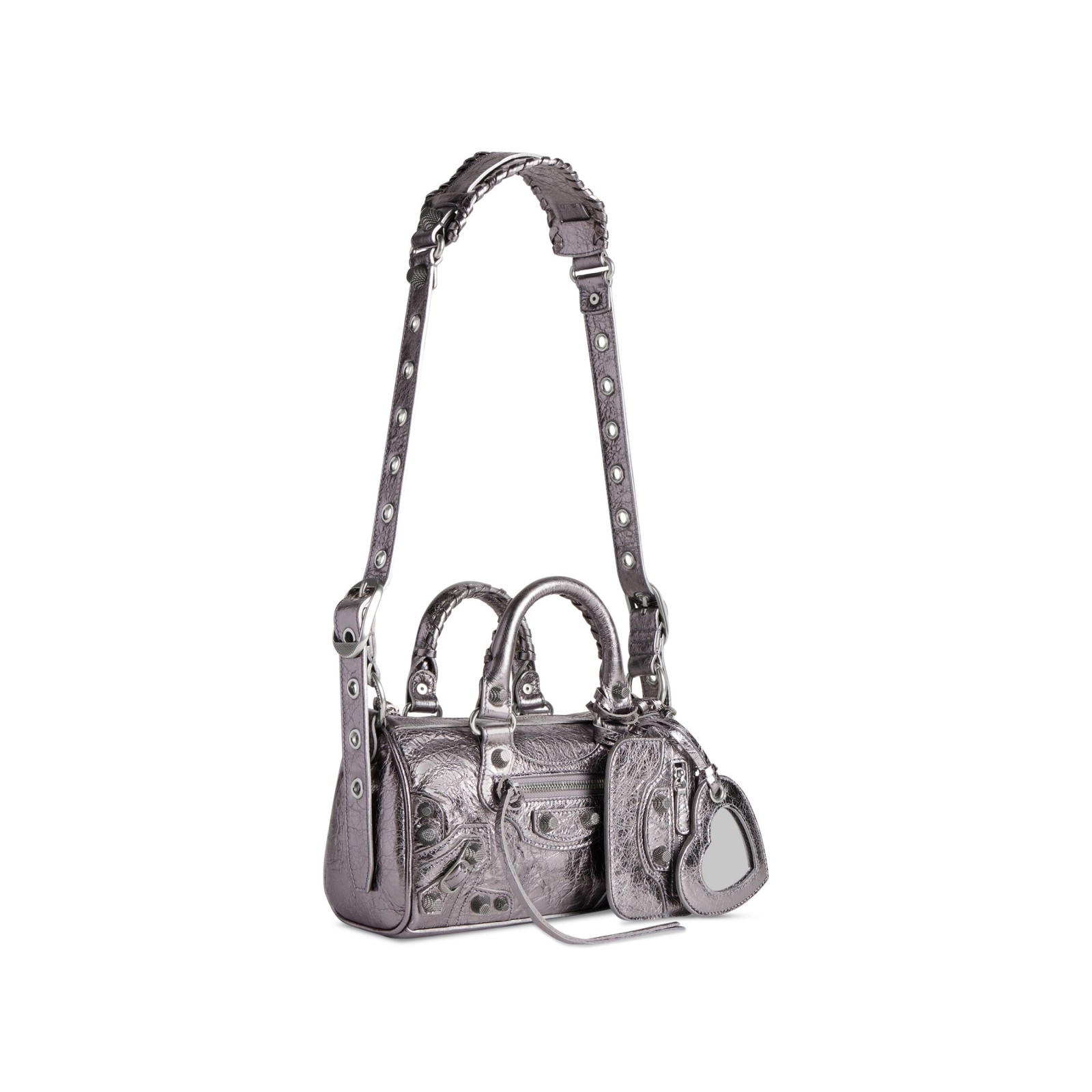 LE CAGOLE MINI DUFFLE BAG METALLIZED