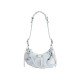 LE CAGOLE XS SHOULDER BAG DENIM WITH RHINESTONES