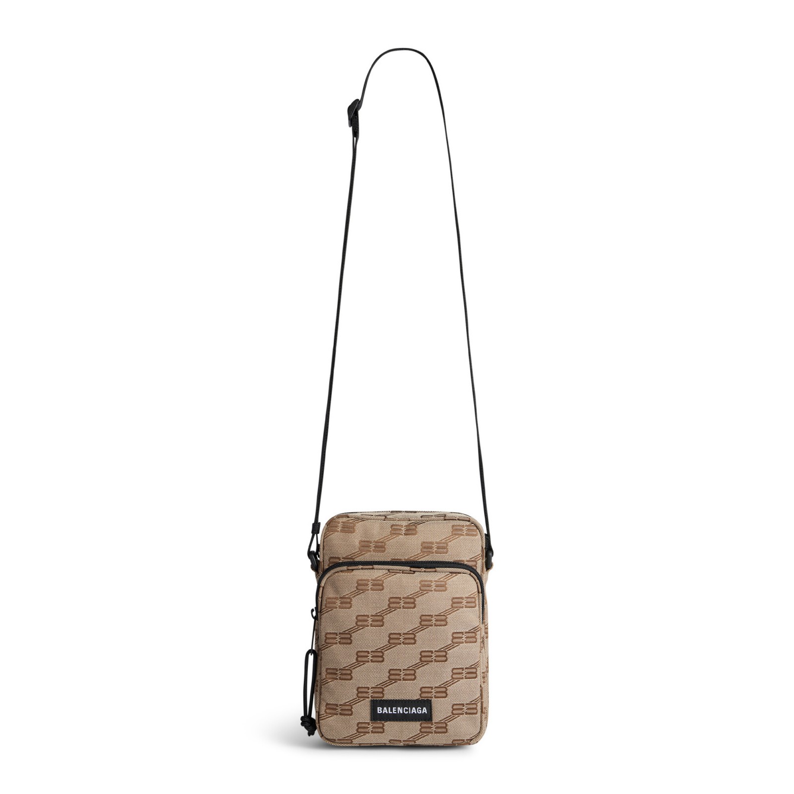 SIGNATURE CROSSBODY MESSENGER BAG BB MONOGRAM JACQUARD CANVAS