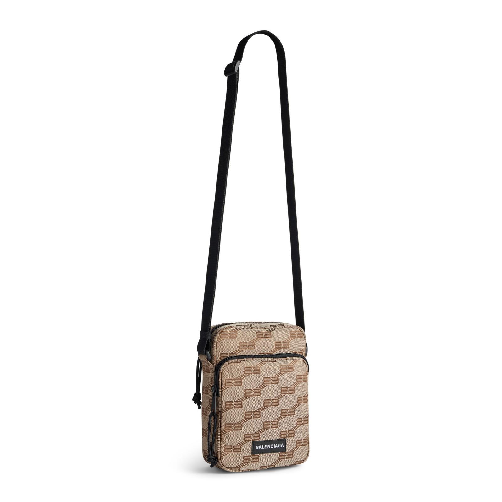 SIGNATURE CROSSBODY MESSENGER BAG BB MONOGRAM JACQUARD CANVAS