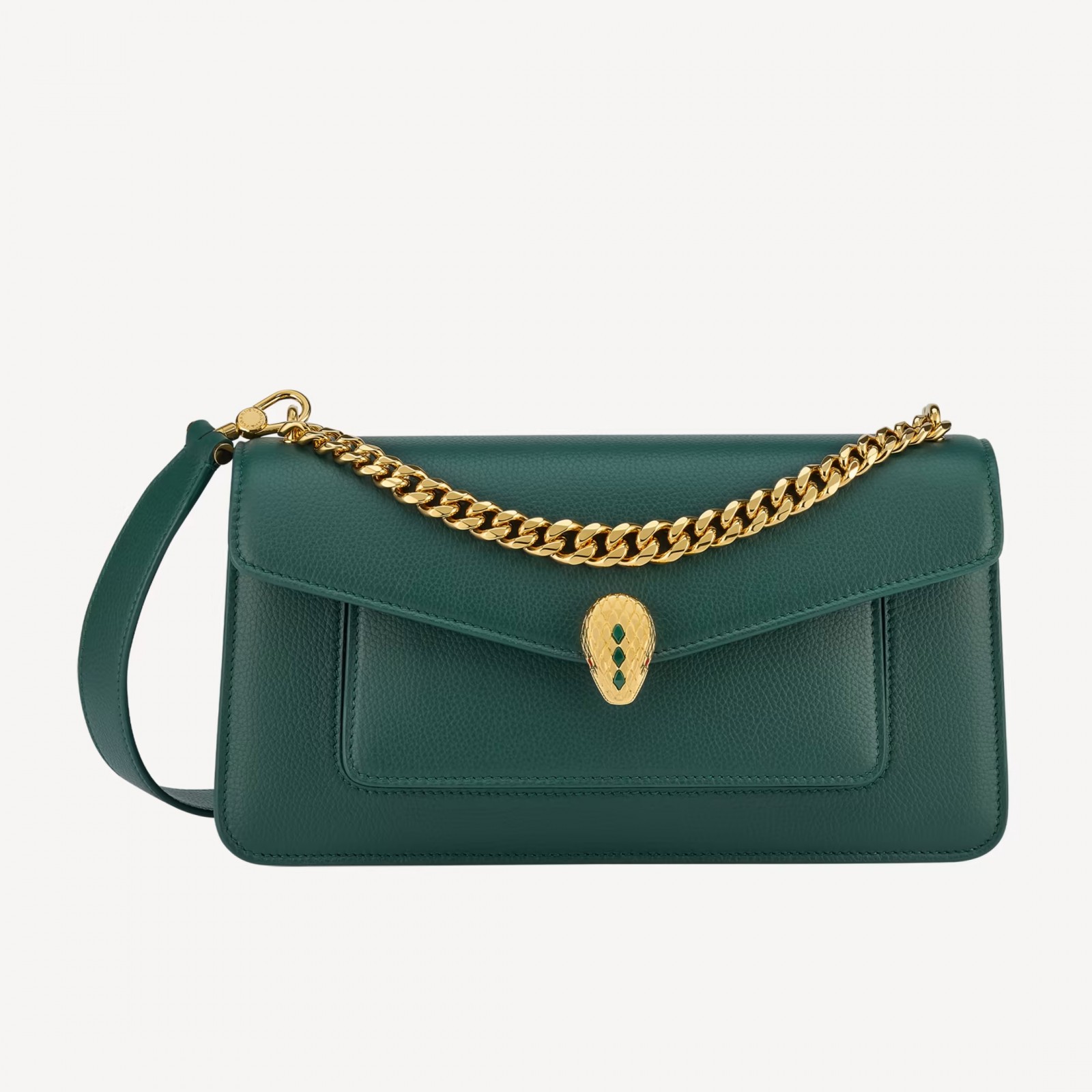 SERPENTI EAST-WEST MAXI CHAIN SHOULDER BAG