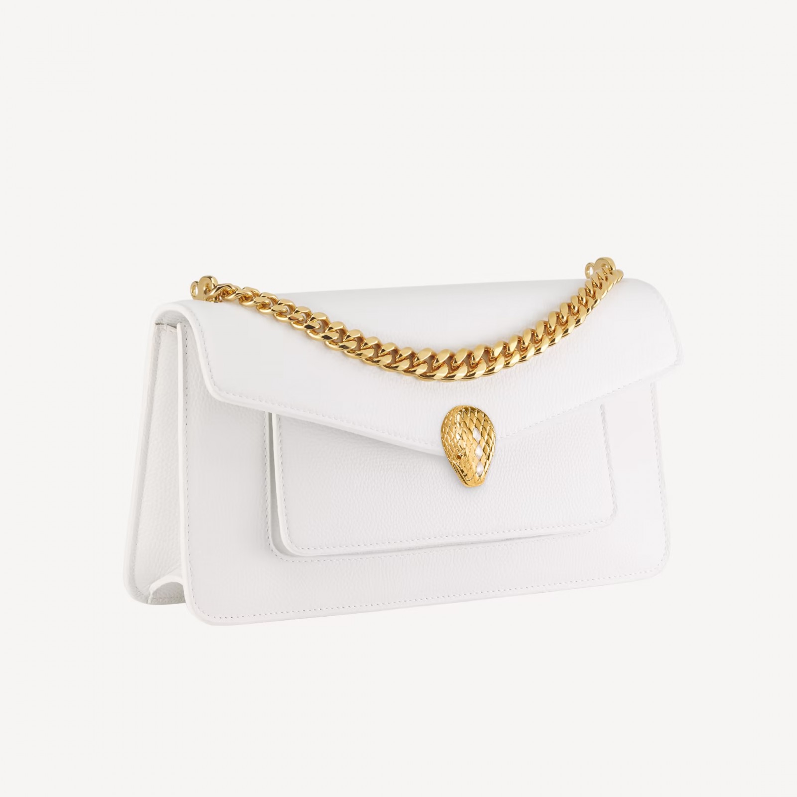 SERPENTI EAST-WEST MAXI CHAIN SHOULDER BAG