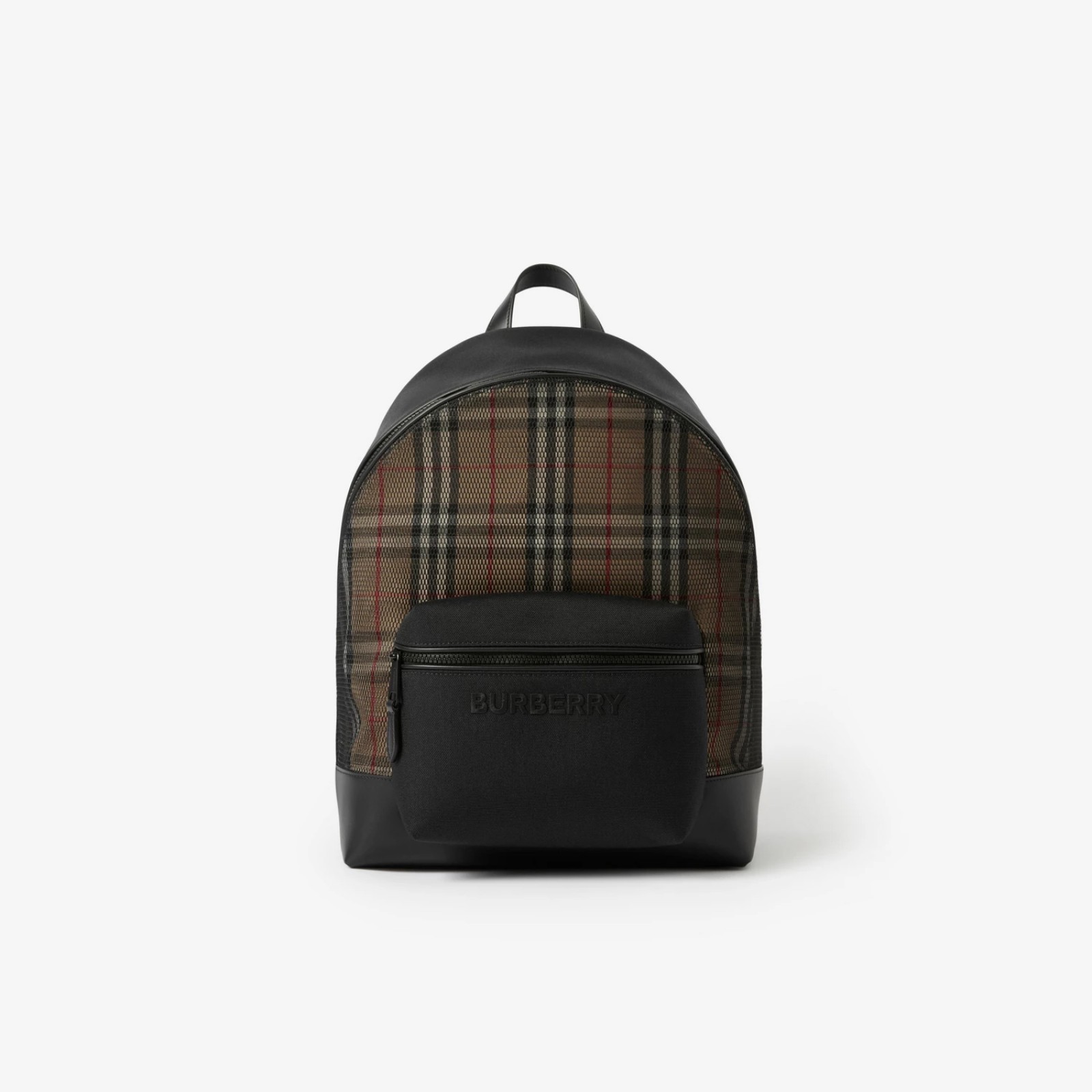 Check and Mesh Backpack
