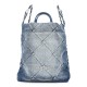 Denim Quilted Chanel 22 Backpack 
