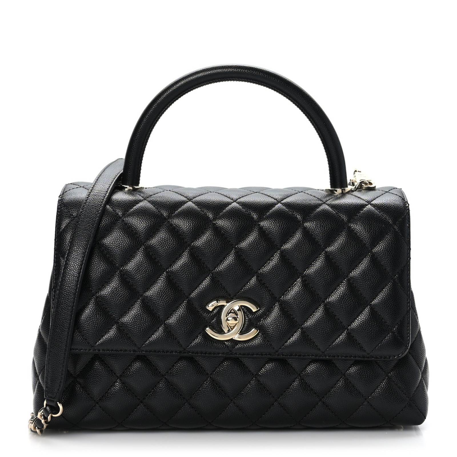 CHANEL SMALL  HANDLE FLAP BAG