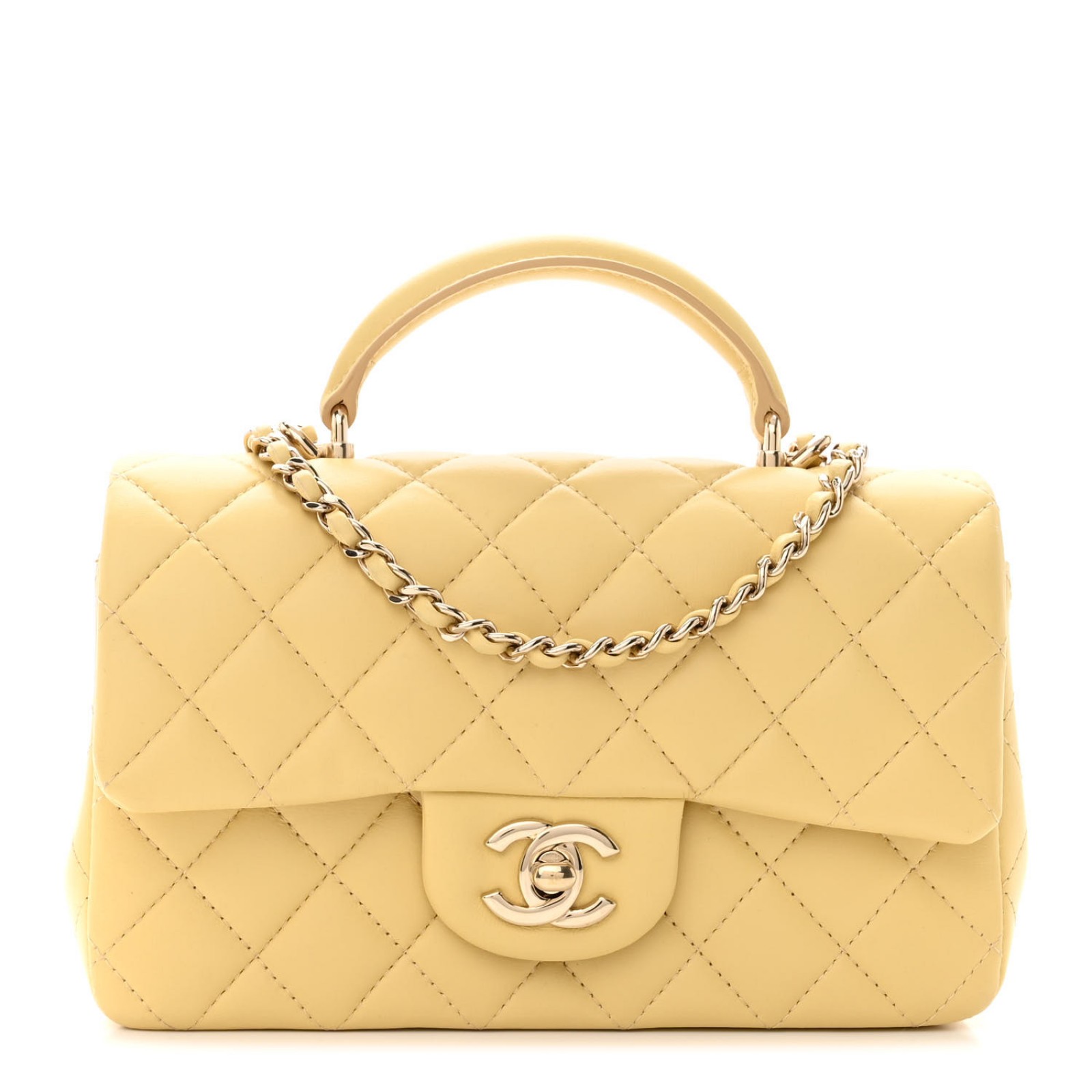 CHANEL MINI TOP HANDLE RECTANGULAR FLAP BAG