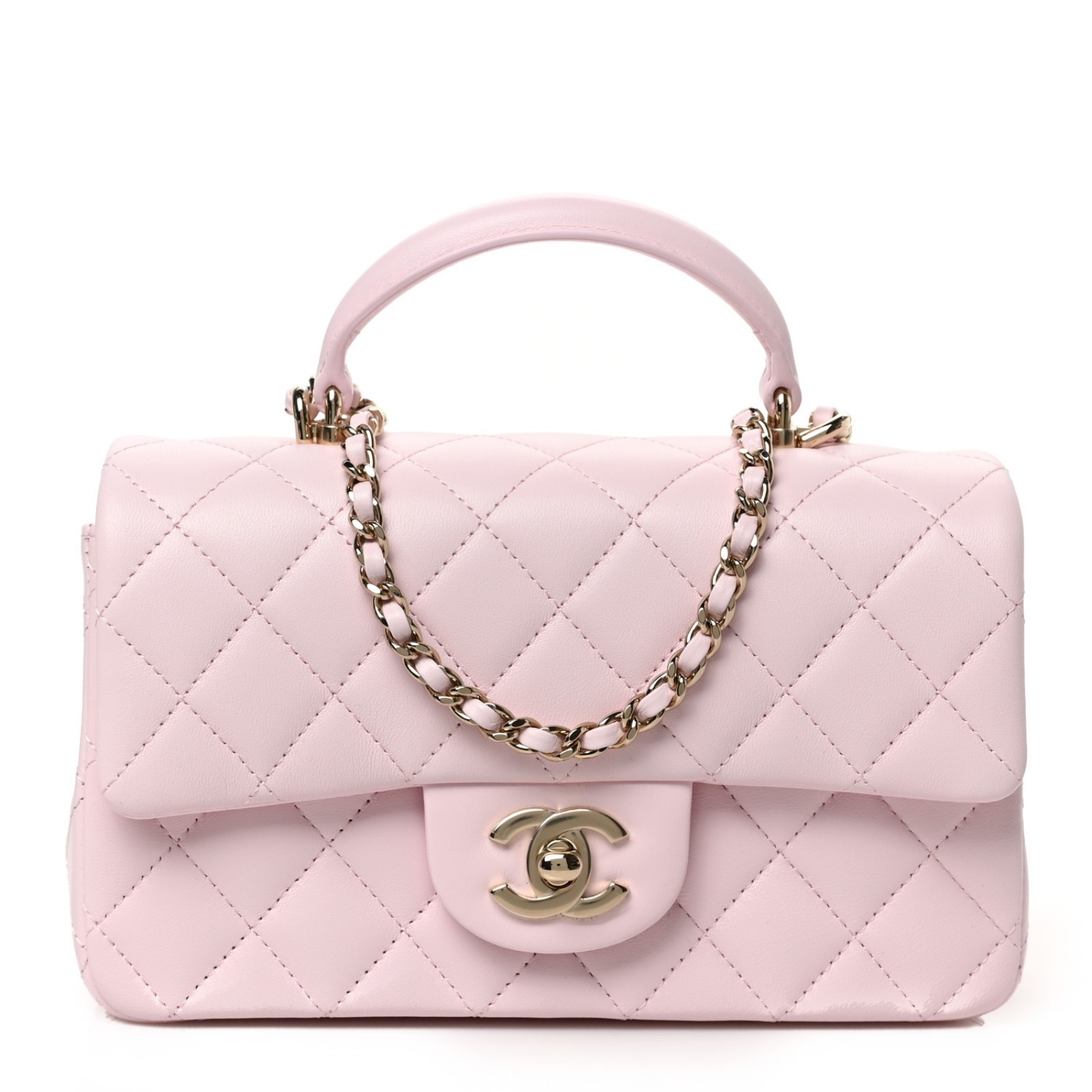 CHANEL MINI TOP HANDLE RECTANGULAR FLAP BAG