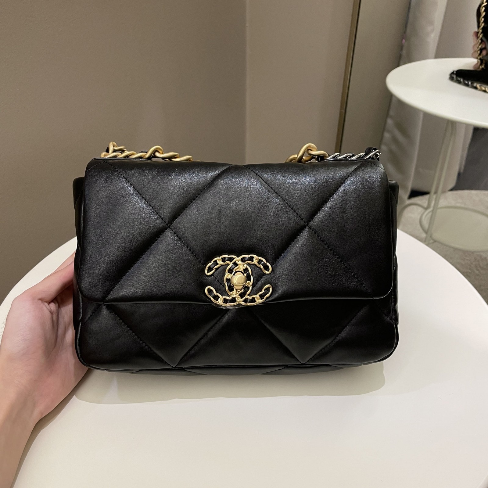 CHANEL SMALL 19 FLAP BAG