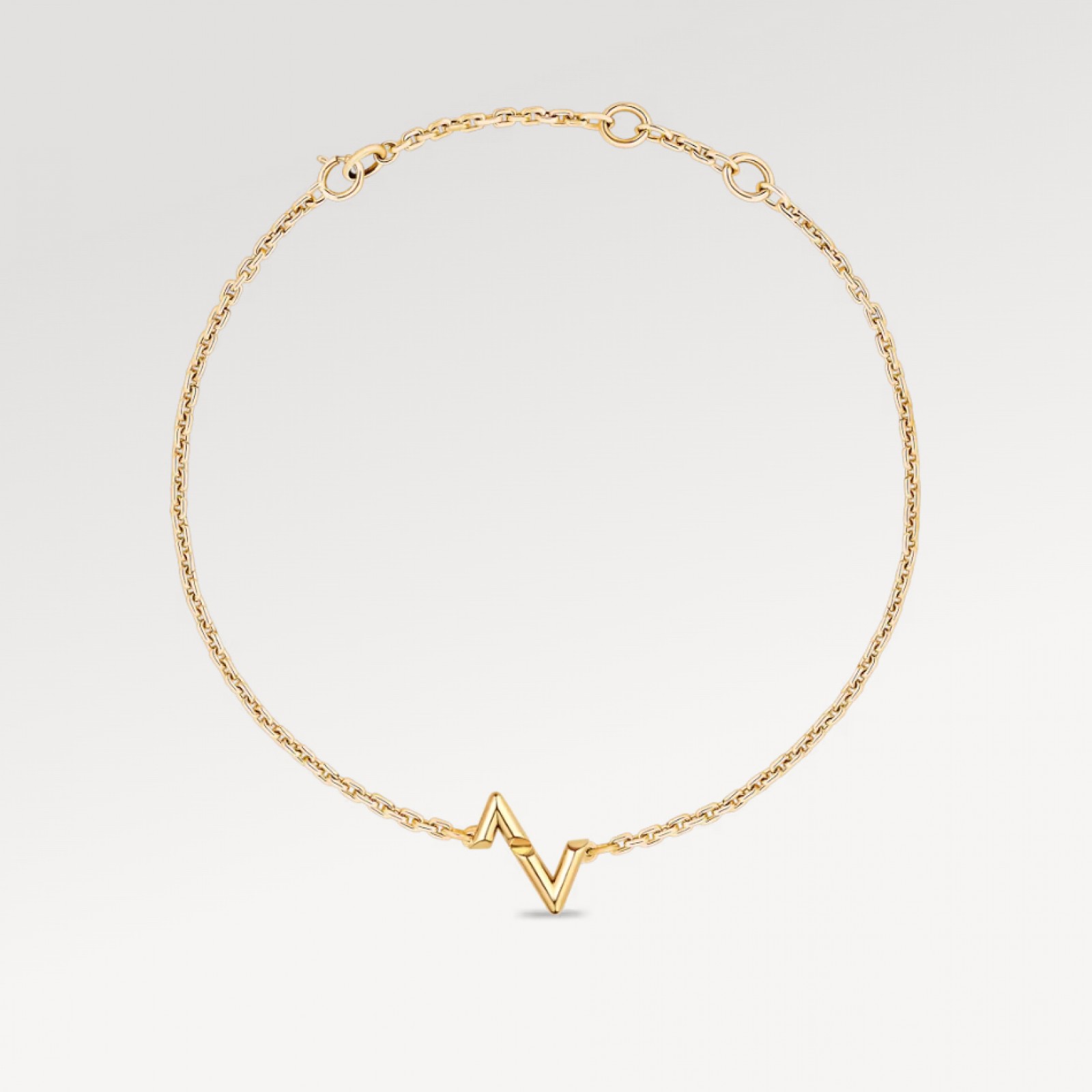 LV Volt Upside Down Chain Bracelet, Yellow Gold
