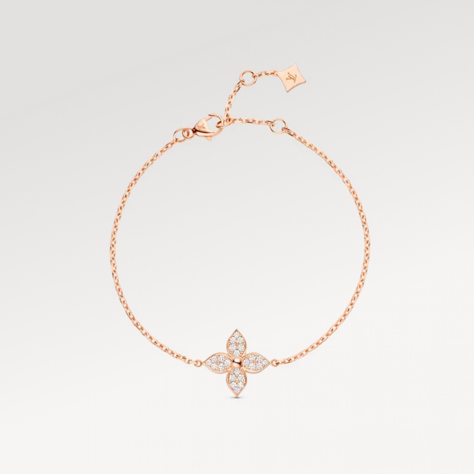 Idylle Blossom Bracelet, Pink Gold And Diamonds