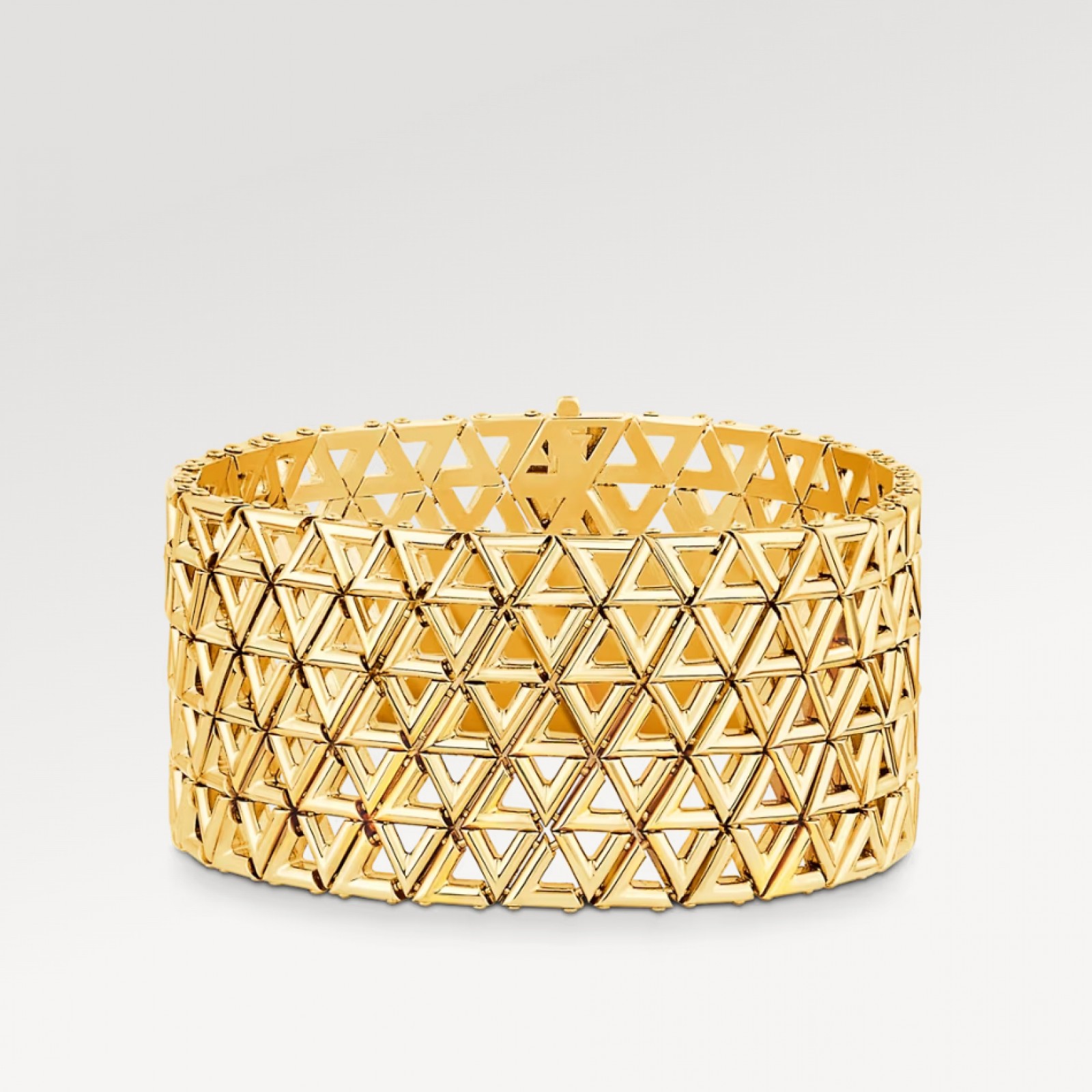 LV Volt Mesh Bracelet, Yellow Gold