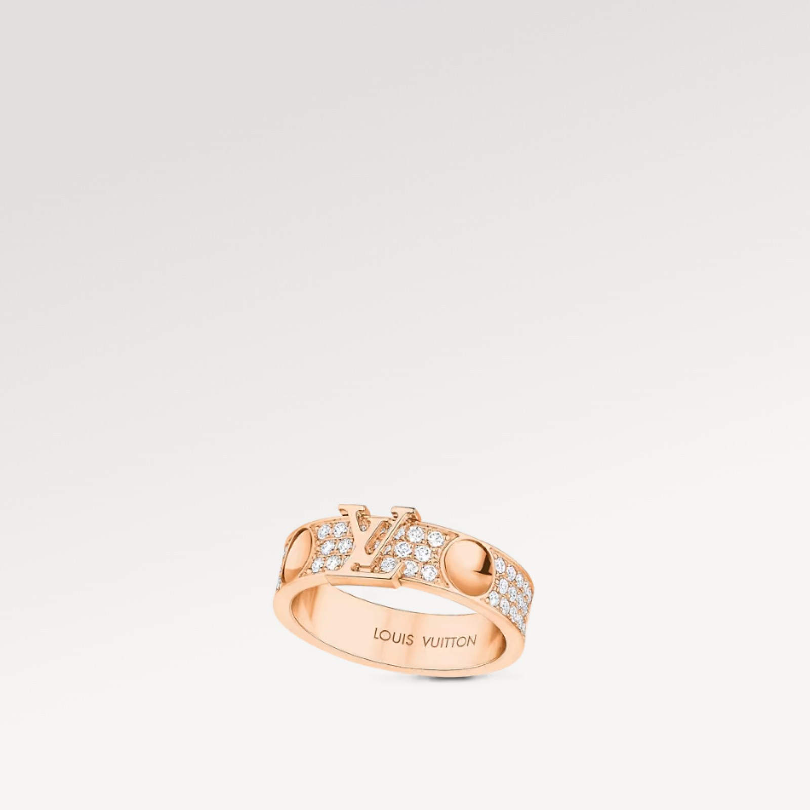 Empreinte Ring, Pink Gold And Diamonds