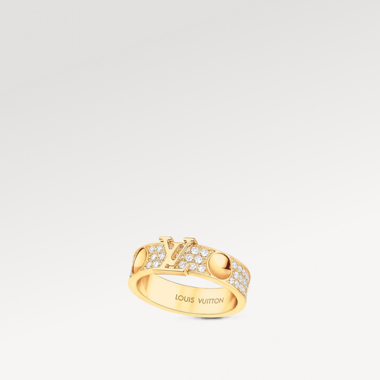 Empreinte Ring, Yellow Gold And Diamonds