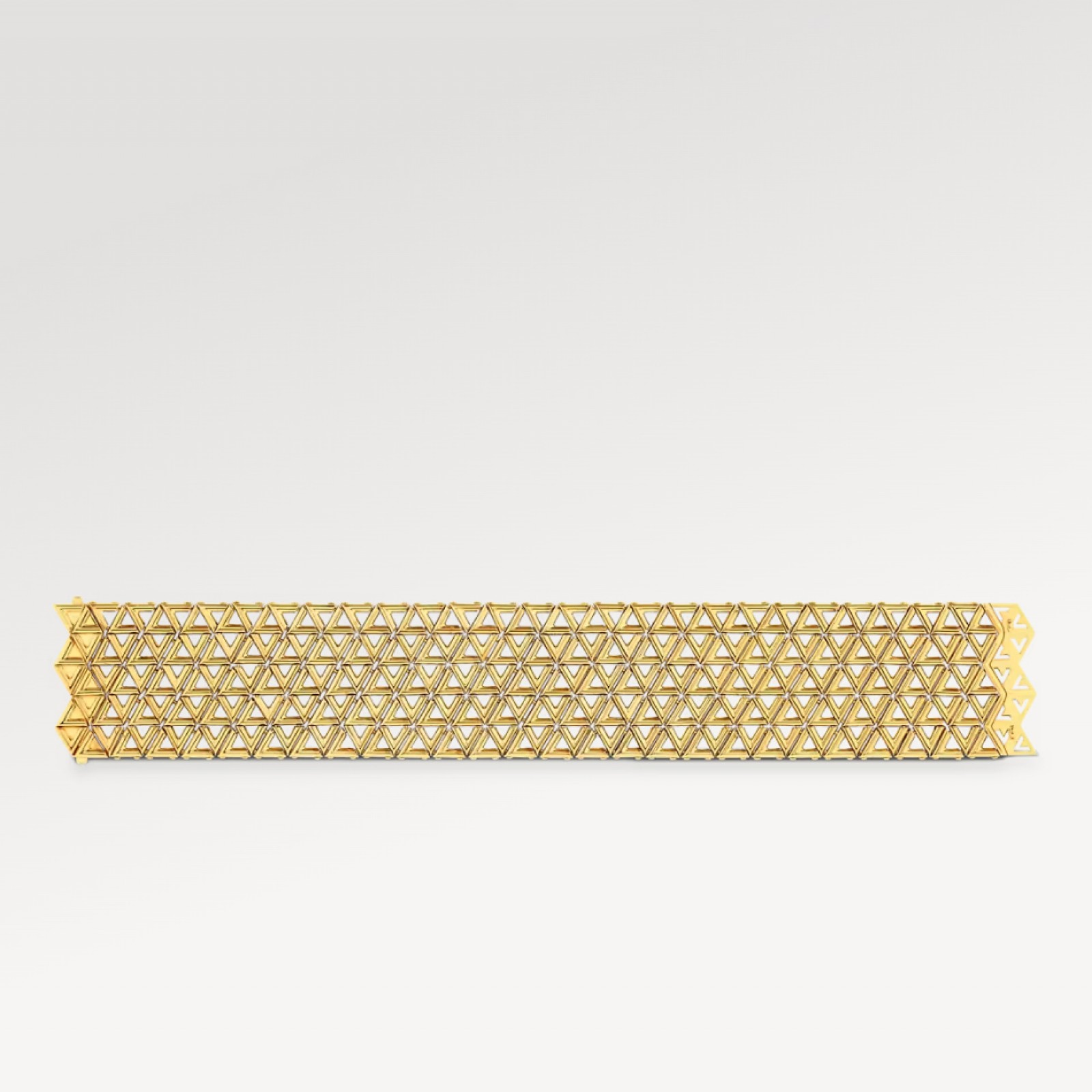 LV Volt Mesh Bracelet, Yellow Gold