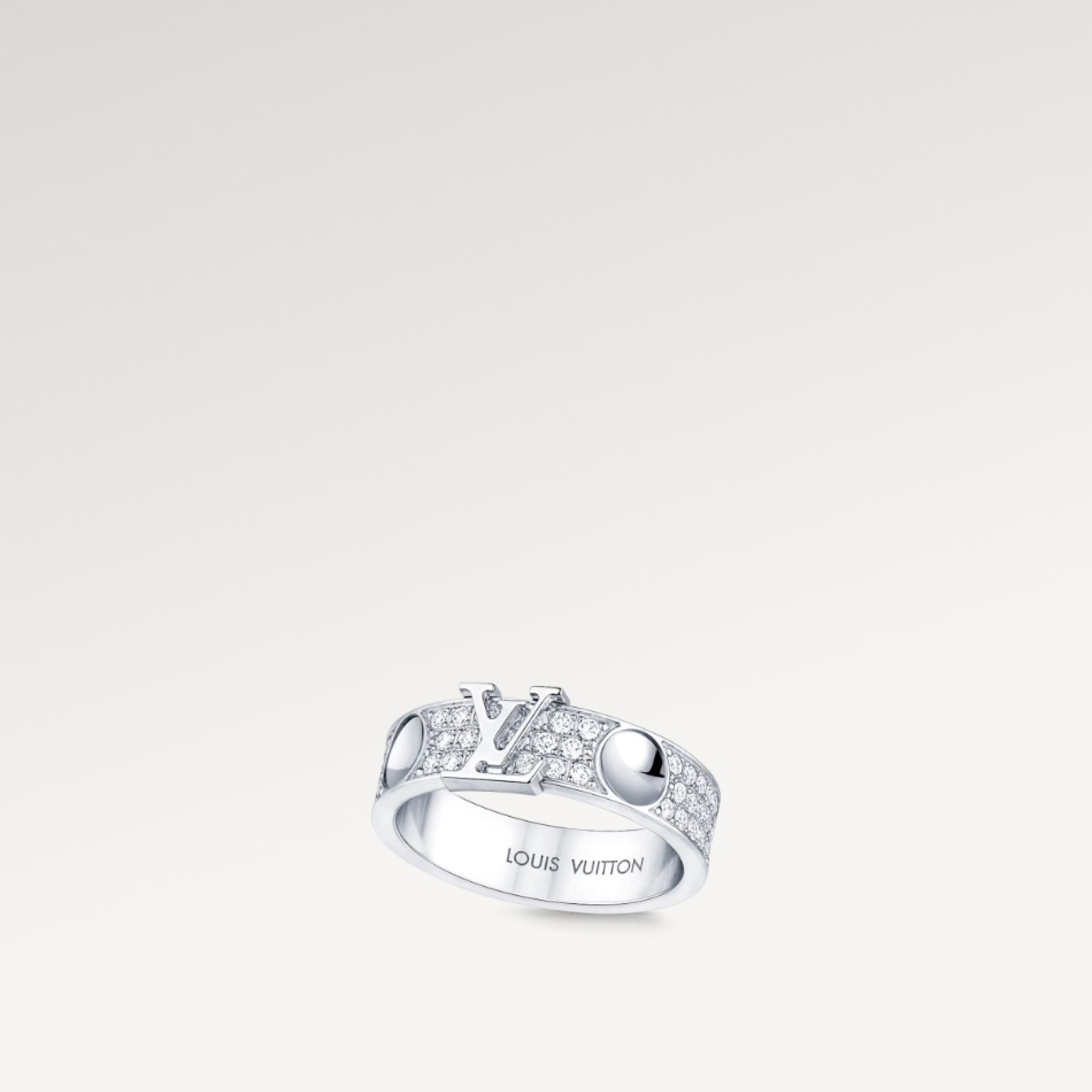 Empreinte Ring, White Gold and Diamonds