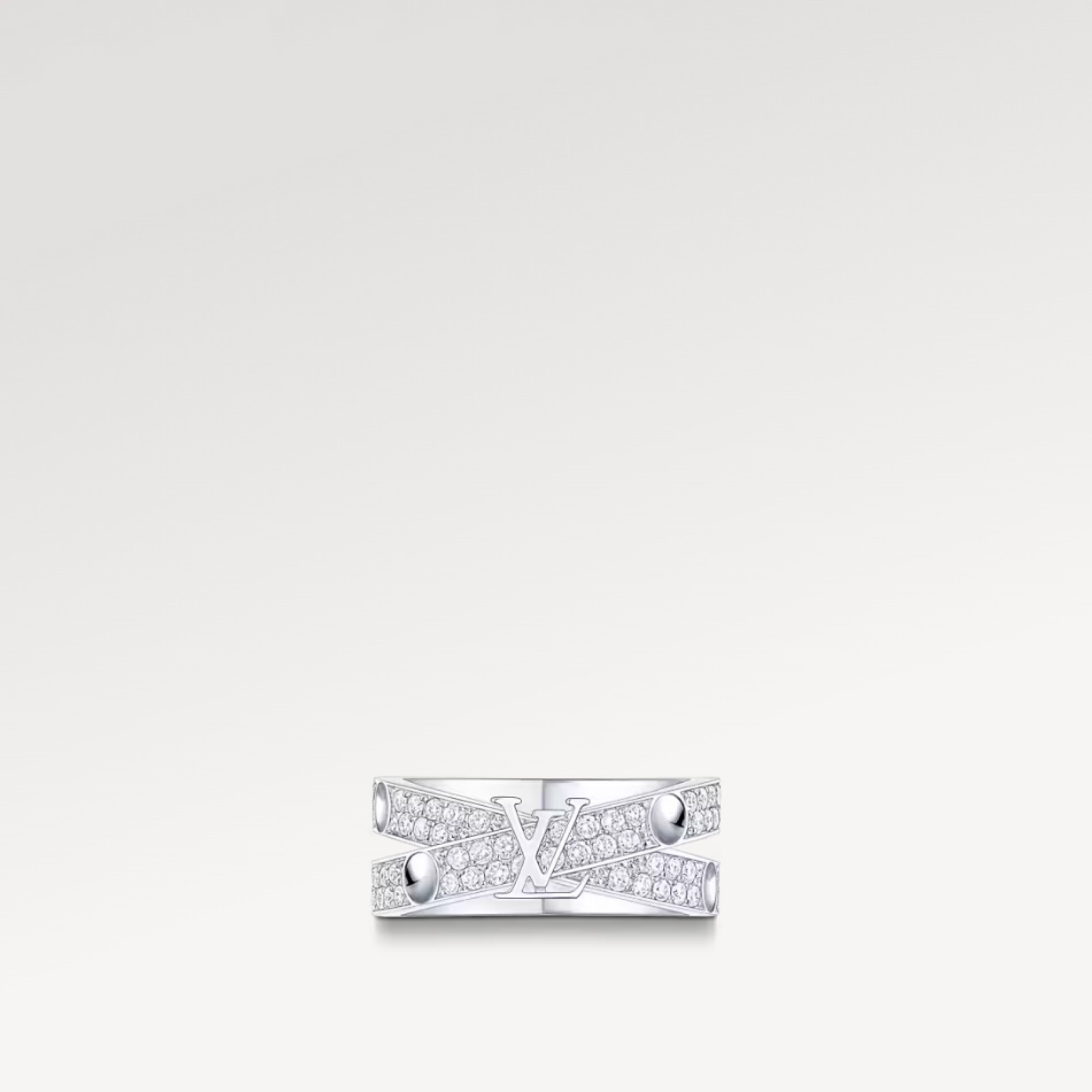 Empreinte Ring, White Gold And Diamonds