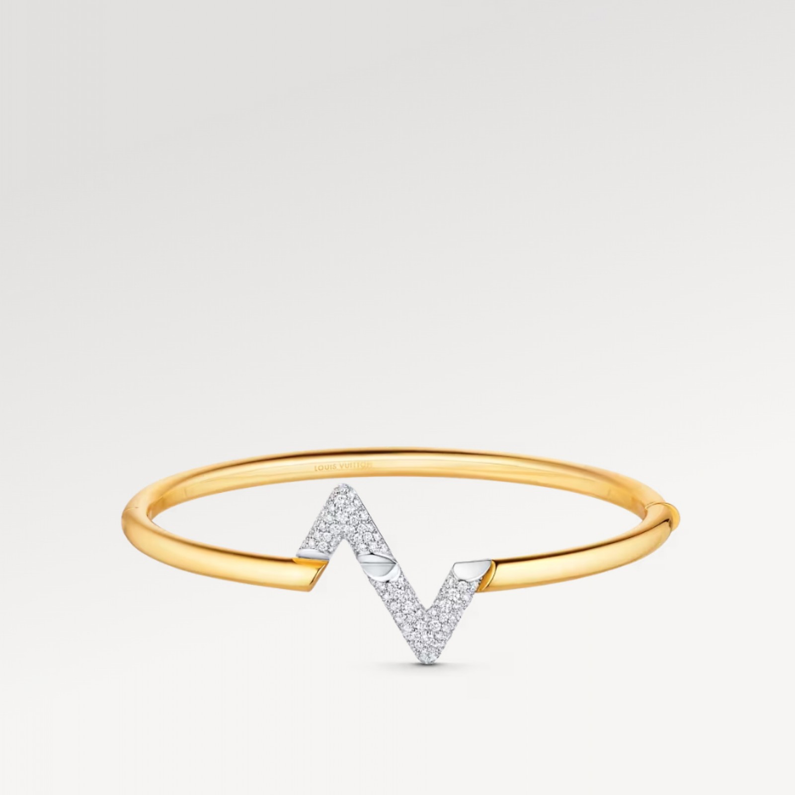 LV Volt Upside Down Bracelet, Yellow Gold, White Gold And Diamonds