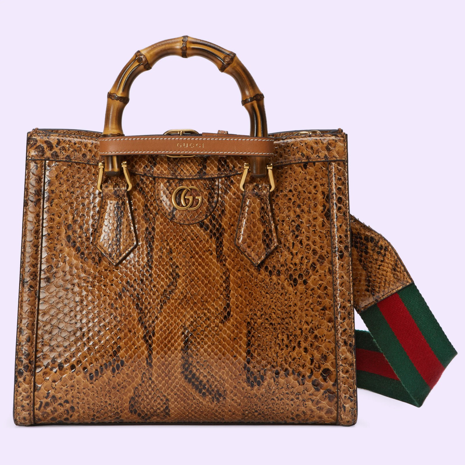 GUCCI DIANA SMALL PYTHON BAG