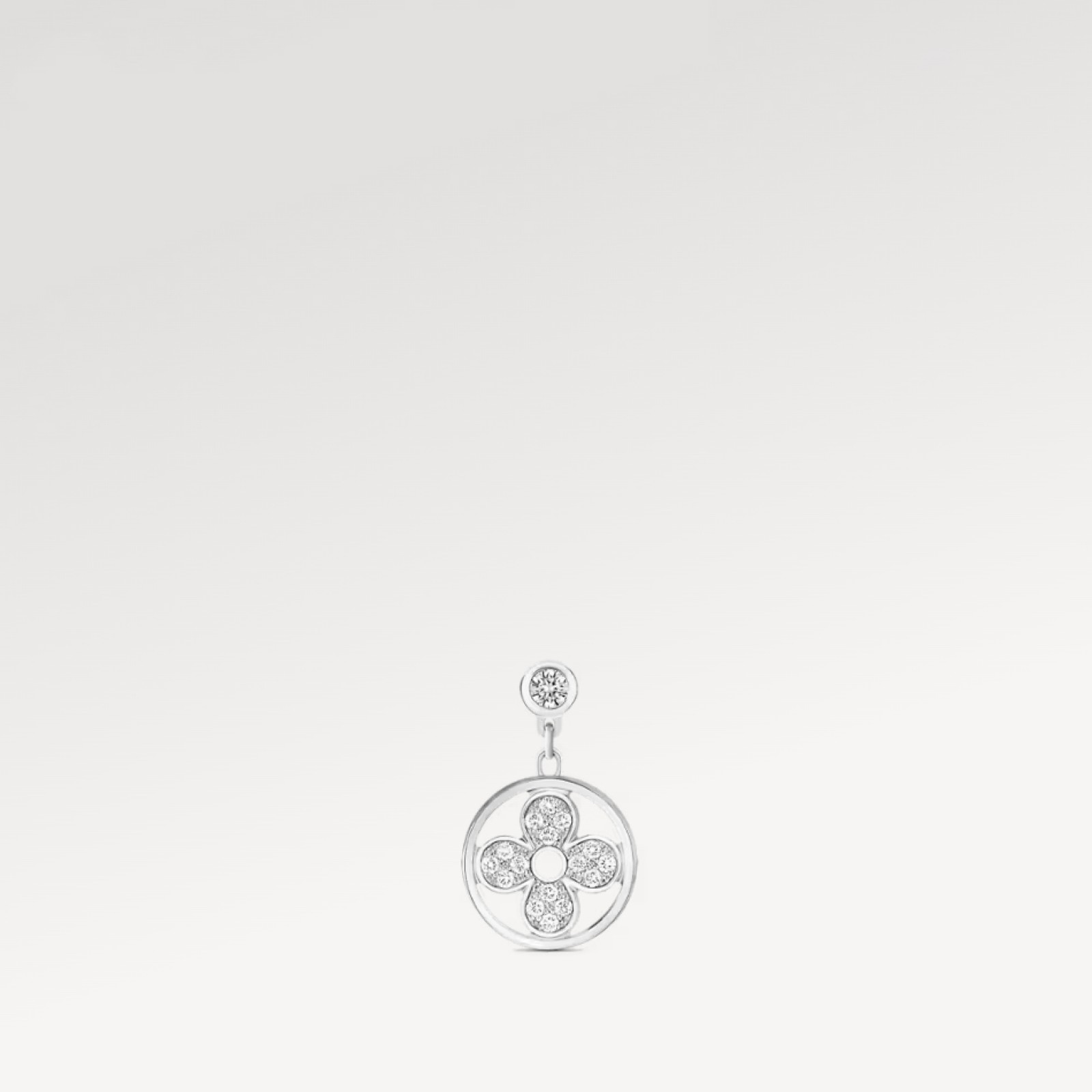 Idylle Blossom Ear Stud, White Gold And Diamonds - Per Unit