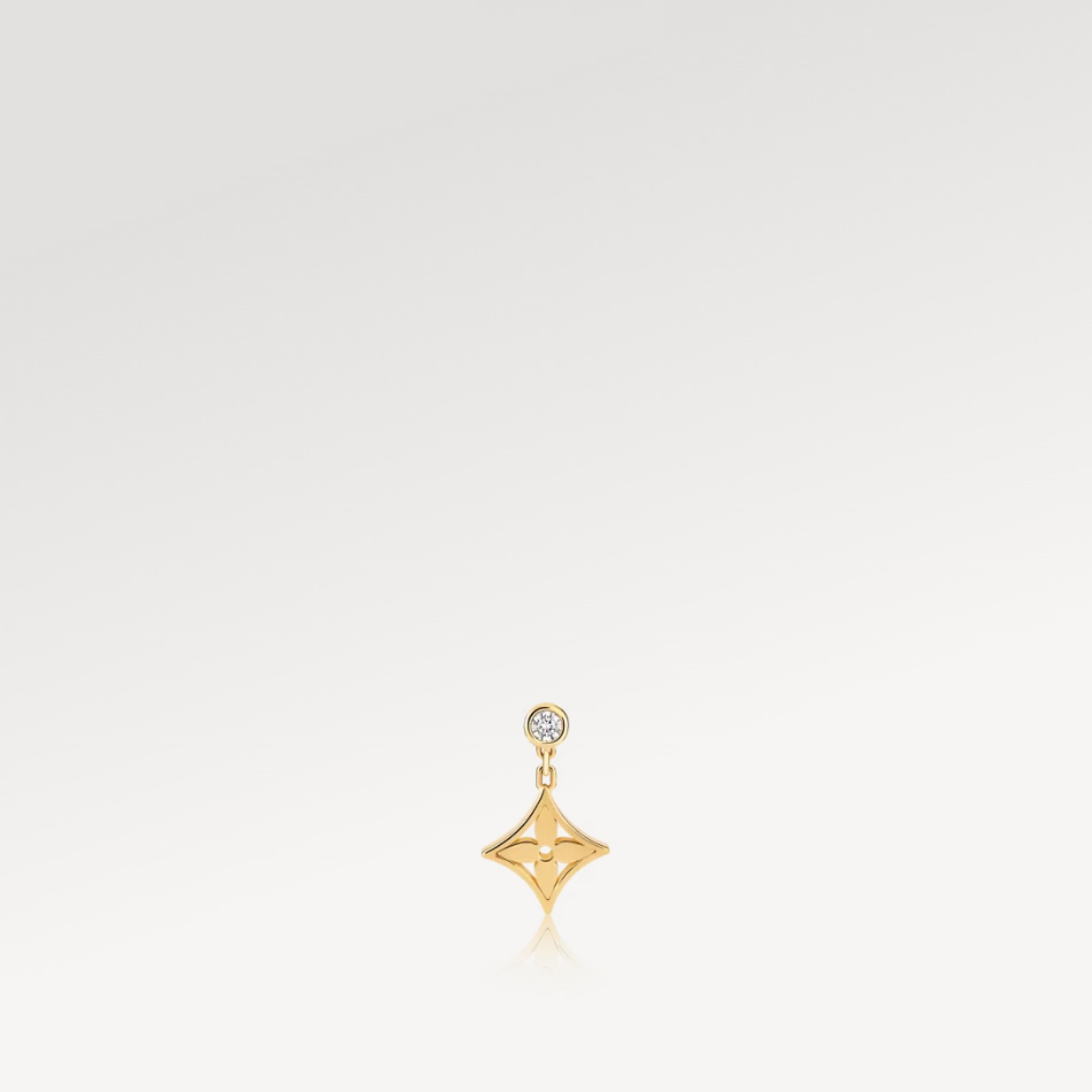 Idylle Blossom Ear Stud, Yellow Gold And Diamond - Per Unit