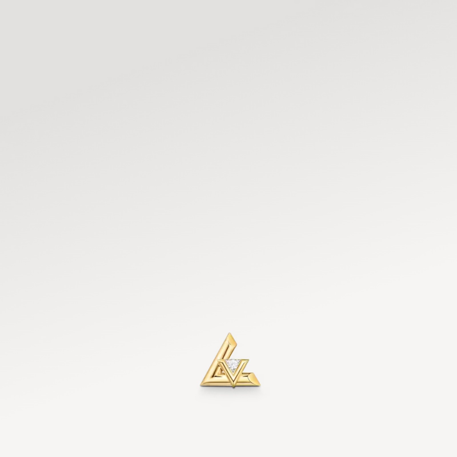 LV Volt One Stud, Yellow Gold And Diamond - Per Unit