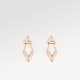 LV Volt Upside Down Earrings, Pink Gold