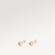 EMPREINTE EAR STUDS, PINK GOLD