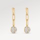 Color Blossom Earrings Yellow Gold, White Gold And Pavé Diamond