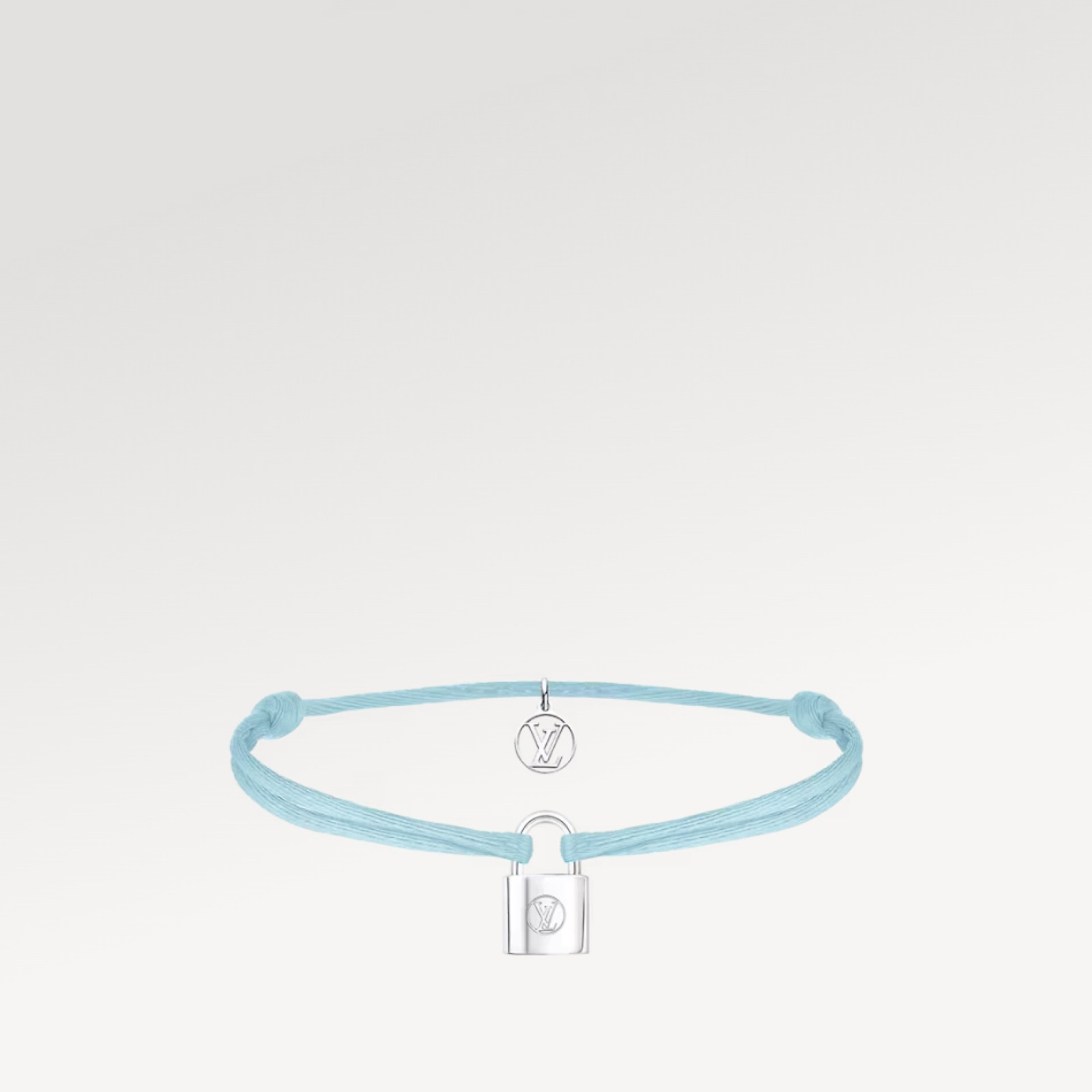 Silver Lockit X Doudou Louis Bracelet, Recycled SiLVer And Organic Cotton Cord