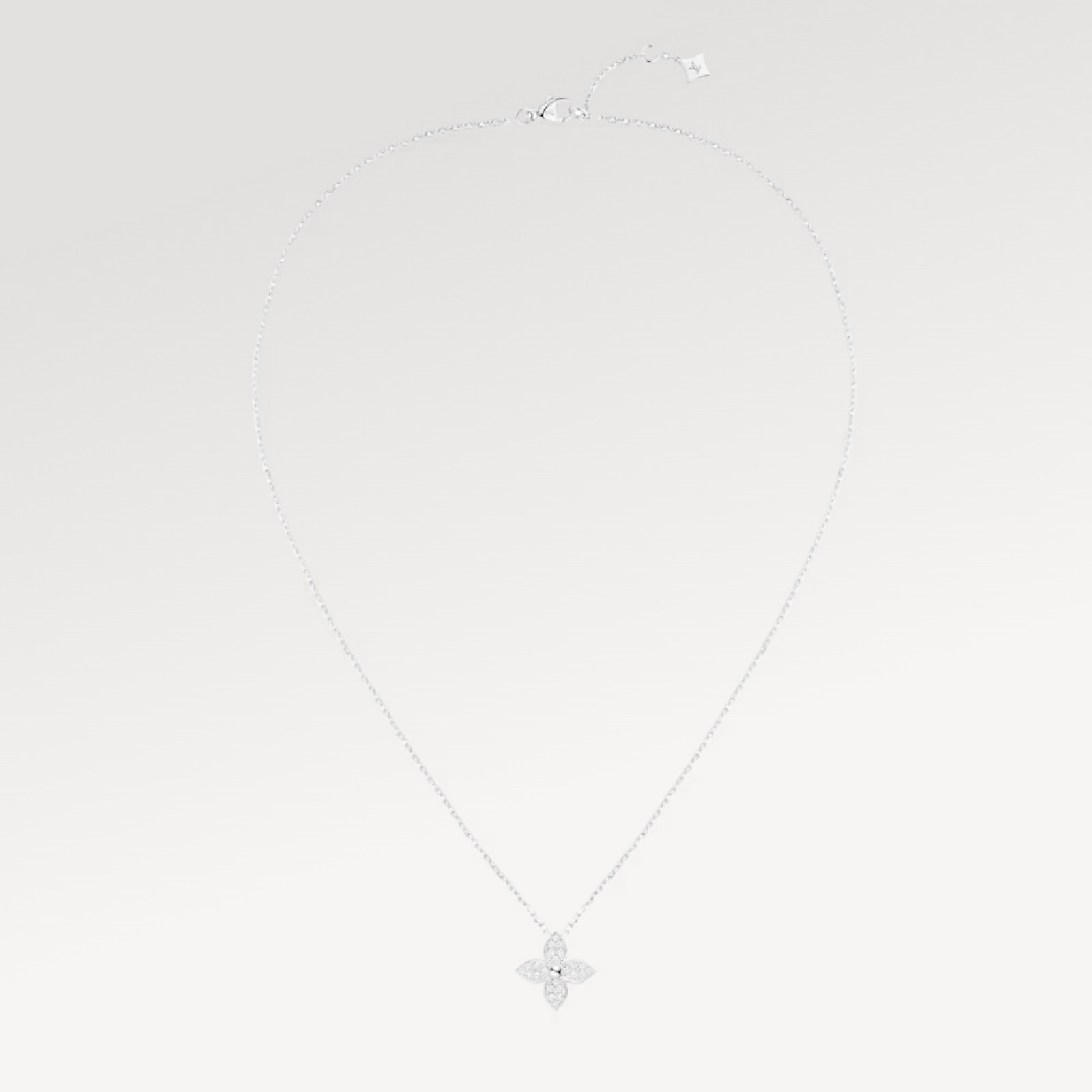 Idylle Blossom Pendant, White Gold And Diamonds