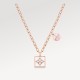 Color Blossom Necklace, Pink Gold, White Gold, Pink Opal, White Mother-Of-Pearl And Diamonds