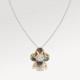 Vivienne Sheep Pendant, Yellow Gold, White Gold, Grey Mother-Of-Pearl, Diamonds & Colored Gemstones
