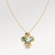 Vivienne Snake Pendant, Yellow Gold, White Gold, Lacquer, Diamonds & Colored Gemstones