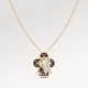 Vivienne Horse Pendant, Yellow Gold, White Gold, Lacquer & Diamonds