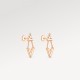 LV Volt Upside Down Earrings, Pink Gold