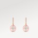 Color Blossom Earrings, Pink Gold, White Gold, Pink Opal And Diamonds