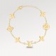 IDYLLE BLOSSOM MONOGRAM BRACELET, YELLOW GOLD AND DIAMONDS