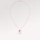 Vivienne Monogram Pendant, Pink Gold, Mother-Of-Pearl, Wood & Diamonds