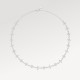 Dentelle One Row Necklace, White Gold And Diamonds